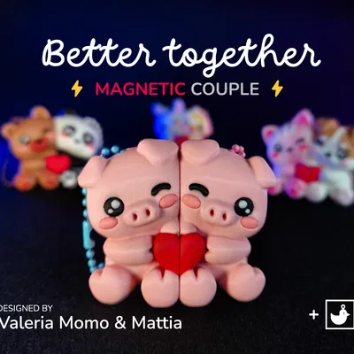 Cặp Heo Nam Châm Better Together (San Valentine)