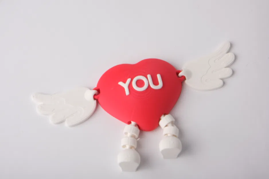 Mô hình trái tim khớp nối có cánh – Flexi Romantic Toy - Image 2