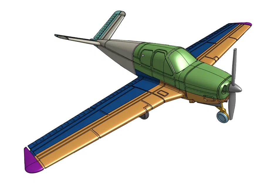 Máy bay Beechcraft Bonanza 35 tỉ lệ 1/72 - Image 2