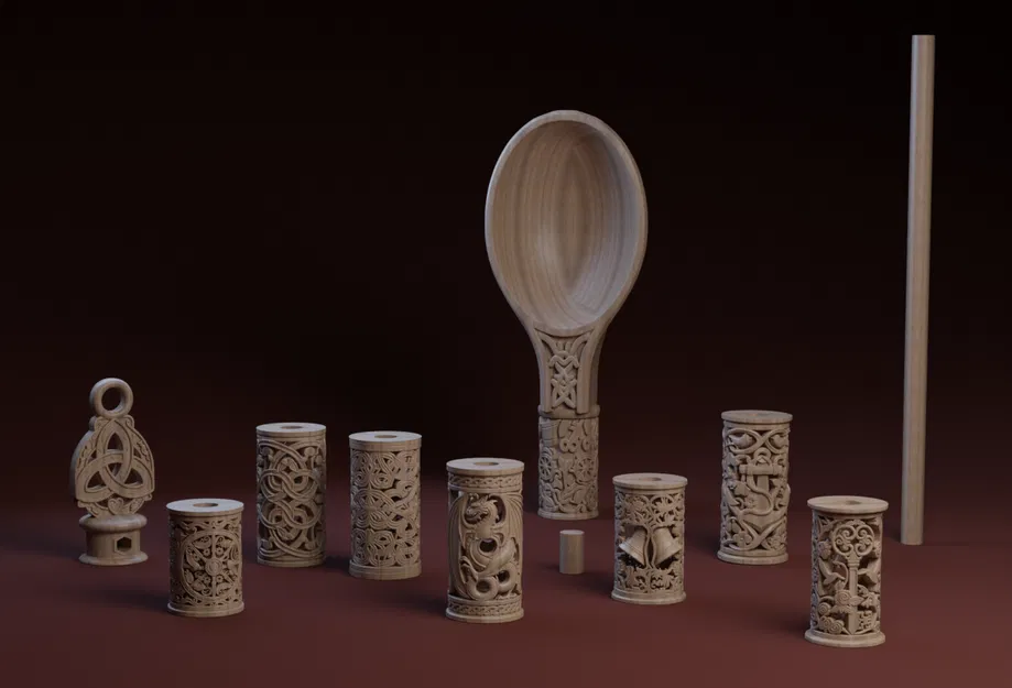 Welsh Love Spoon: Tự lắp theo ý bạn - Image 1