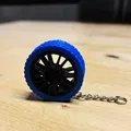 Móc khóa bánh xe ô tô (lốp xe) – car wheel/car tire keychain - Thumbnail 1