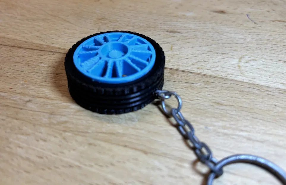 Móc khóa bánh xe ô tô (lốp xe) – car wheel/car tire keychain - Image 4