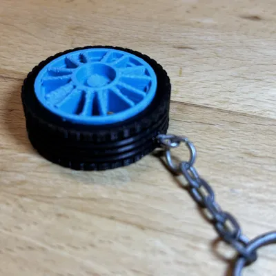 Móc khóa bánh xe ô tô (lốp xe) – car wheel/car tire keychain