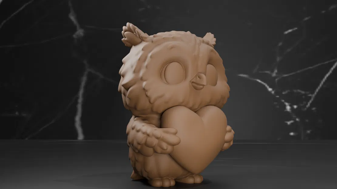 Ngày Valentine - Cú dễ thương ôm trái tim - Image 4