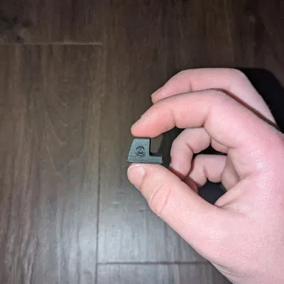 Red dot kẹp không cần keo cho Glock Fidget Keychain – Đồ chơi mini kéo slide in 3D