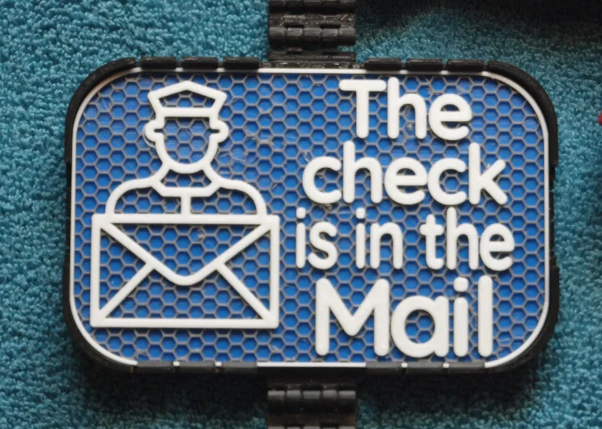 Bảng hiệu “Check is in the Mail” - Image 1