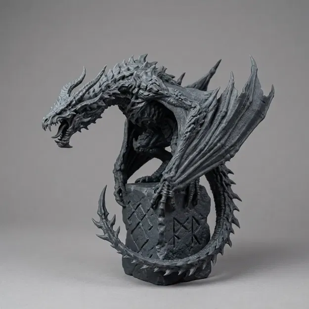 Runový Hadí Drak (Rồng Rắn Rune) – Mini fantasy chi tiết - Image 1