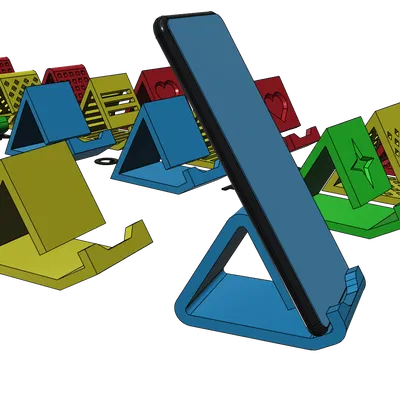 Giá đỡ điện thoại (Phone Holder/Stand) dễ in, không cần support