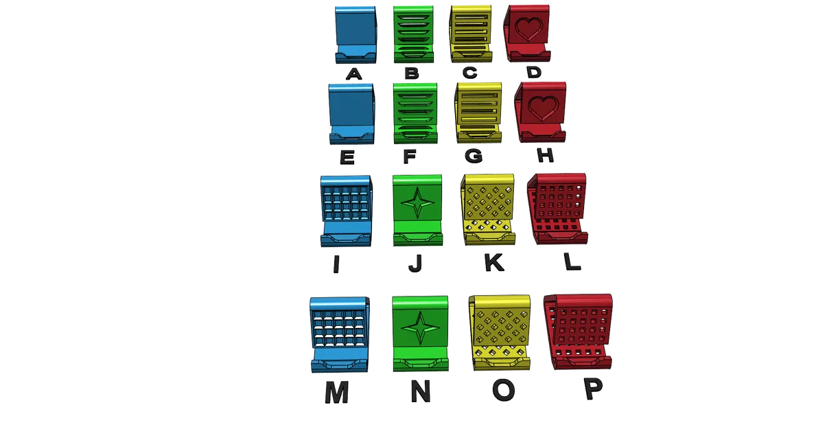 Giá đỡ điện thoại (Phone Holder/Stand) dễ in, không cần support - Image 5