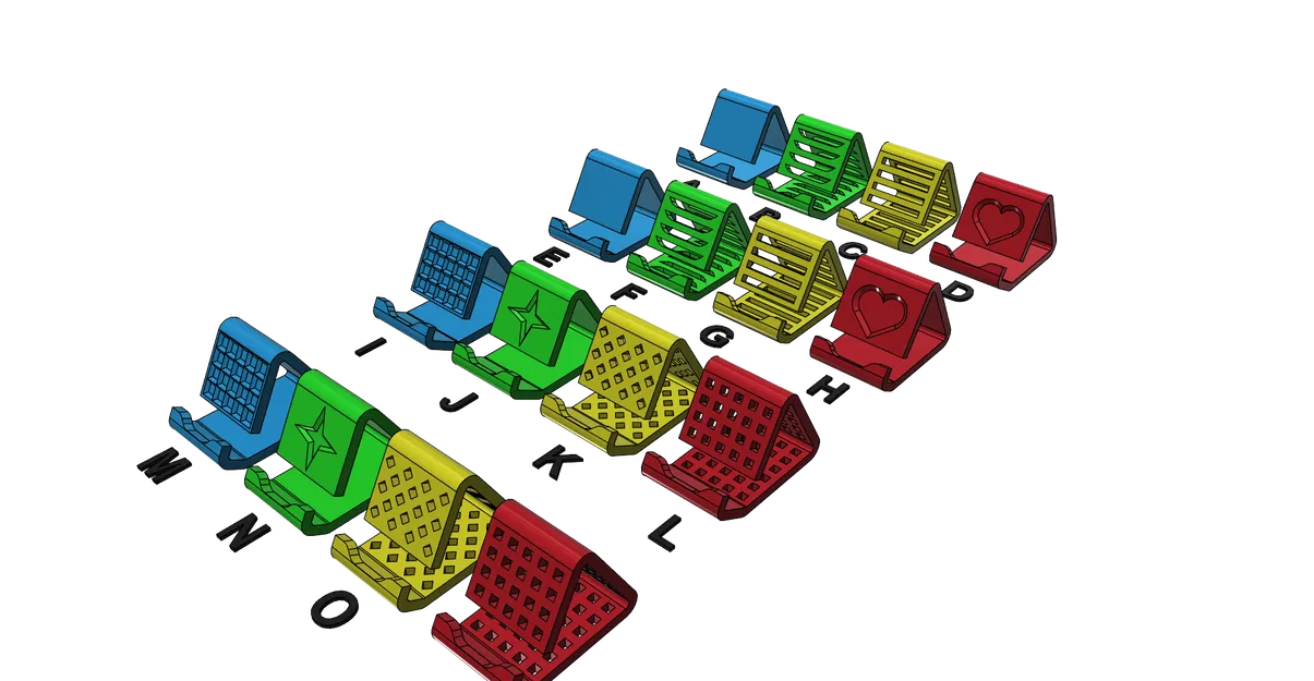 Giá đỡ điện thoại (Phone Holder/Stand) dễ in, không cần support - Image 10