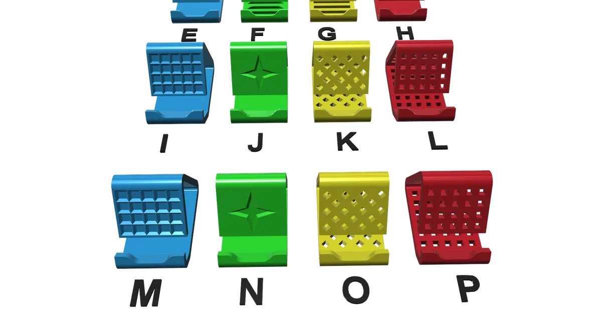 Giá đỡ điện thoại (Phone Holder/Stand) dễ in, không cần support - Image 11