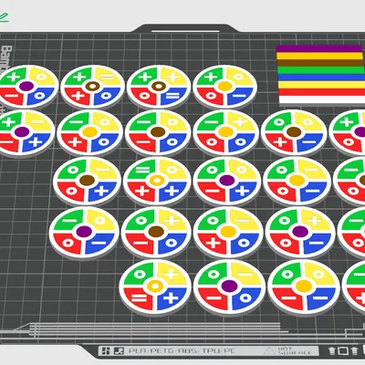 Earthborne Rangers Challenge Tokens (multicolor) - file 3MF