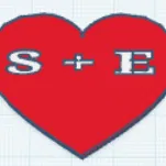 Hộp đựng hình trái tim (cofanetto a forma di cuore s+e)