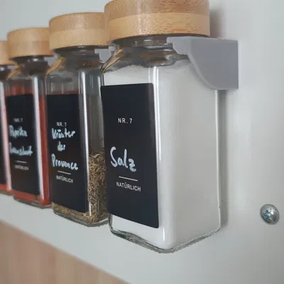 Kẹp giá để hũ gia vị (Clip Spice Rack / Gewürzglas Clips)