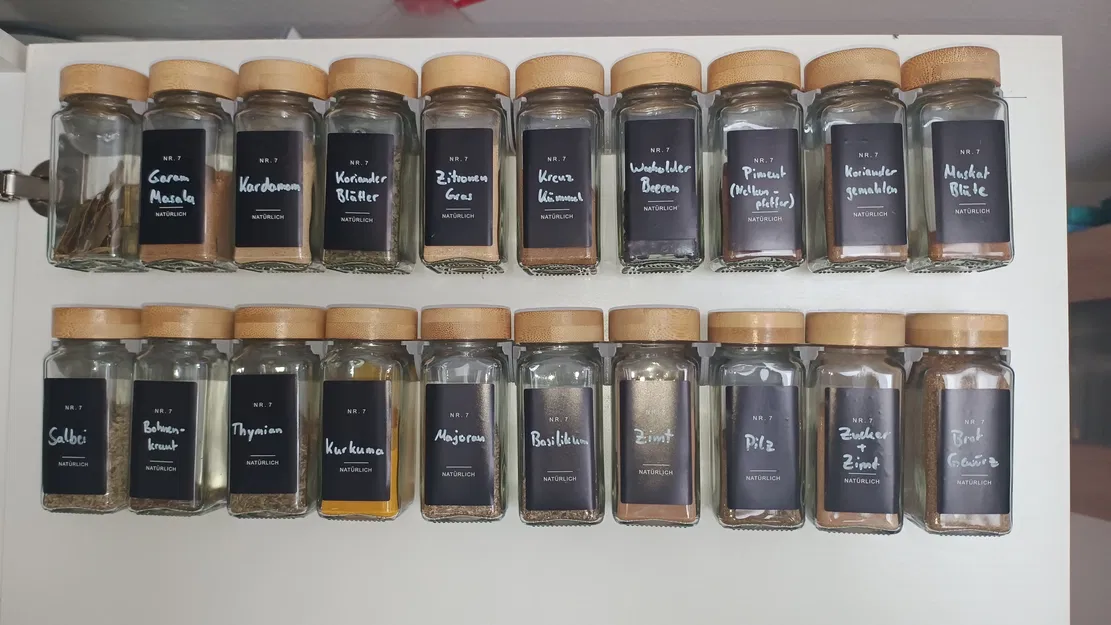 Kẹp giá để hũ gia vị (Clip Spice Rack / Gewürzglas Clips) - Image 2