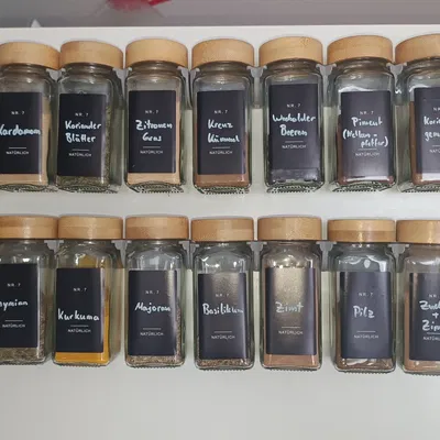 Kẹp giá để hũ gia vị (Clip Spice Rack / Gewürzglas Clips)