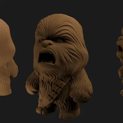 Mô hình 3D Chewbacca