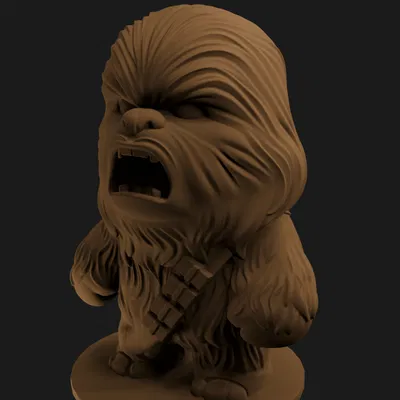 Mô hình 3D Chewbacca