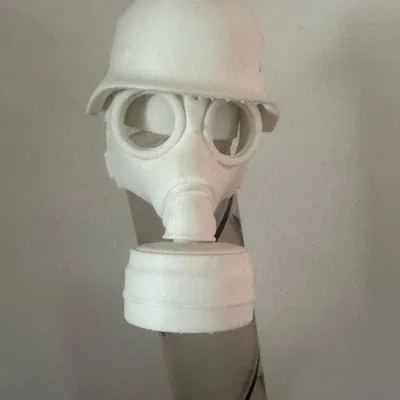 Ốp che móc kéo hình mặt nạ gas (Anhängerkupplung Gasmaske / hitch cover gasmask)