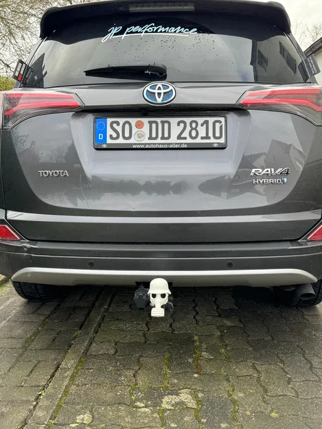 Ốp che móc kéo hình mặt nạ gas (Anhängerkupplung Gasmaske / hitch cover gasmask) - Image 2