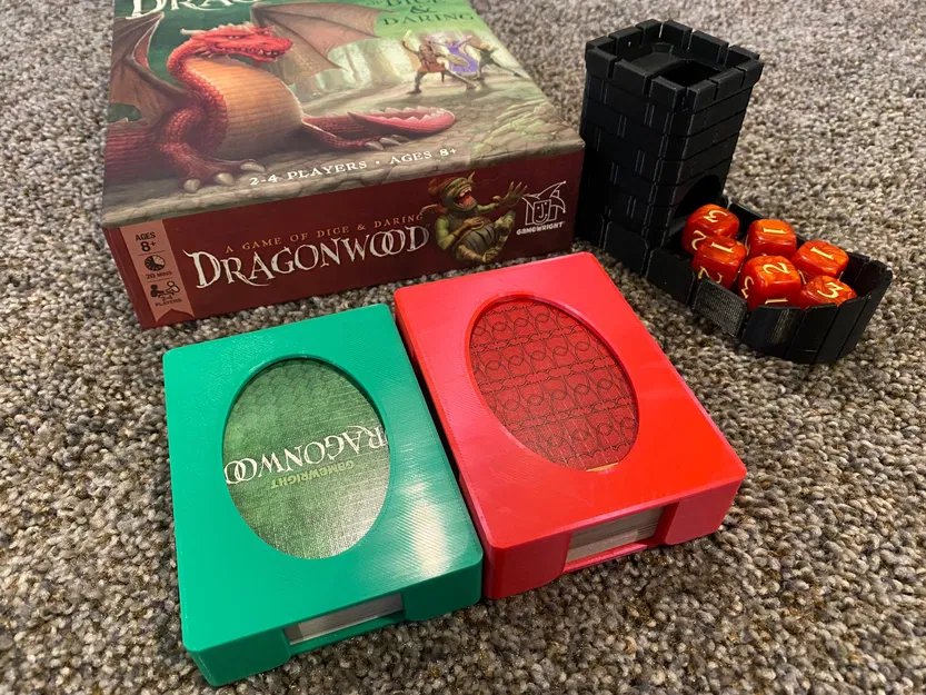 Bộ khay giữ bài Dragonwood và tháp đổ xúc xắc nhỏ - Image 1
