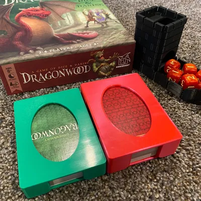 Bộ khay giữ bài Dragonwood và tháp đổ xúc xắc nhỏ