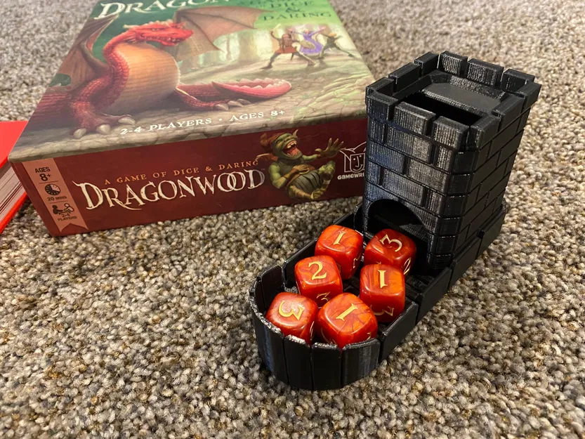 Bộ khay giữ bài Dragonwood và tháp đổ xúc xắc nhỏ - Image 2