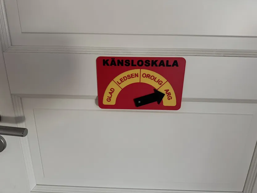 Känsloskala – Thang cảm xúc treo cửa cho bé - Image 1