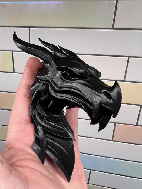 Đầu Rồng Lưng Phẳng (Flat Backed Dragon Head) để Gắn Mount - Image 1