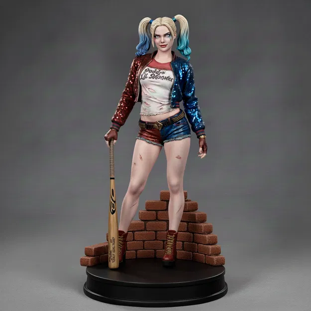 Tượng Harley Quinn (Figure) – Mô hình in 3D - Image 2