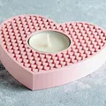 Giá Đỡ Nến Tealight Lưới Trái Tim (Heart Grid Candle Holder) - Thumbnail 1