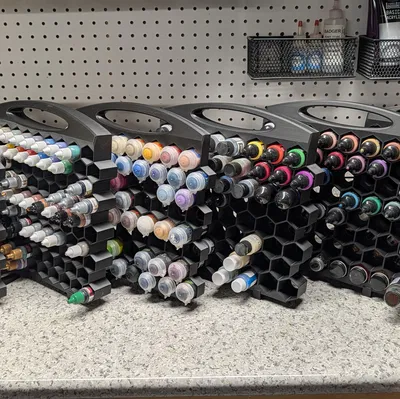 Kệ Lưu Trữ Sơn Lục Giác (Hexagonal Paint Storage)