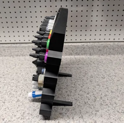 Kệ Lưu Trữ Sơn Lục Giác (Hexagonal Paint Storage)