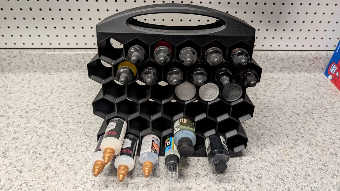 Kệ Lưu Trữ Sơn Lục Giác (Hexagonal Paint Storage) - Image 4