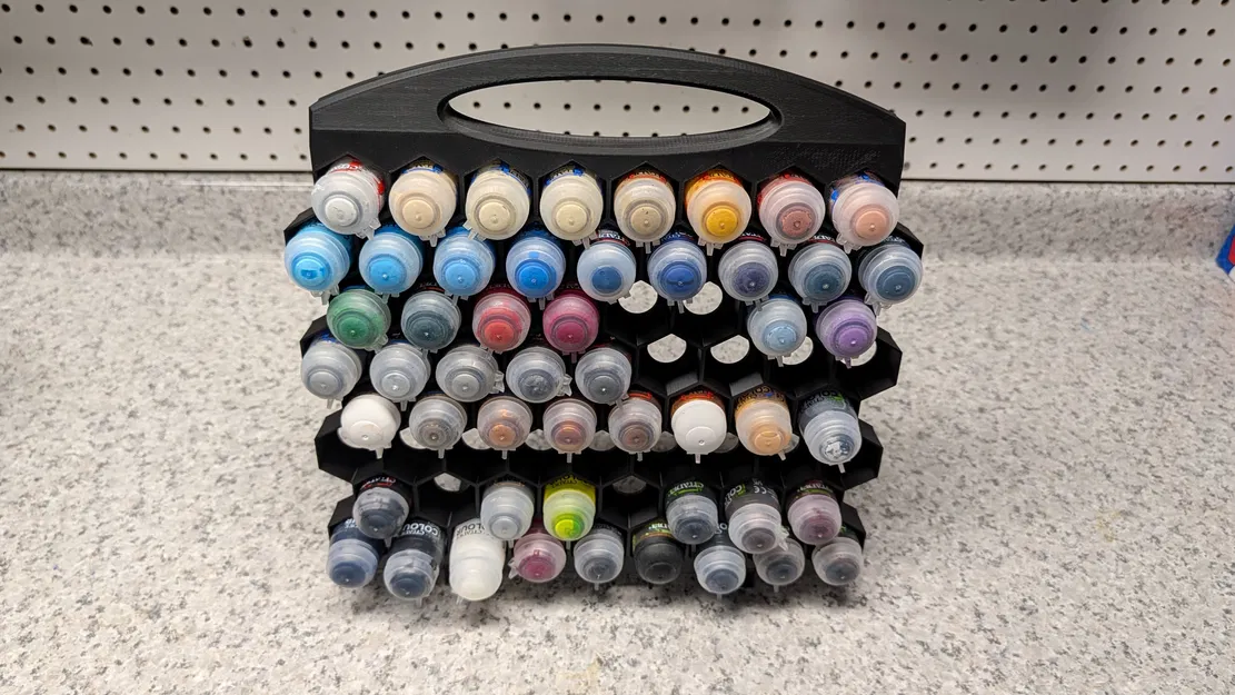 Kệ Lưu Trữ Sơn Lục Giác (Hexagonal Paint Storage) - Image 5