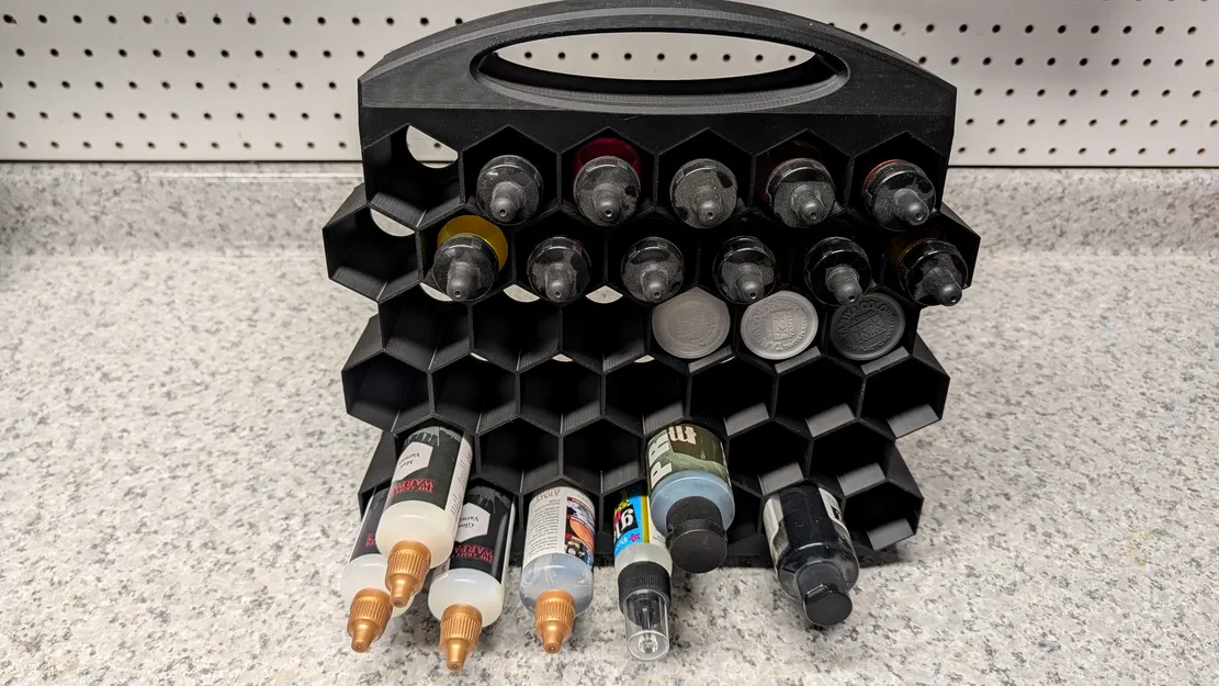 Kệ Lưu Trữ Sơn Lục Giác (Hexagonal Paint Storage) - Image 6