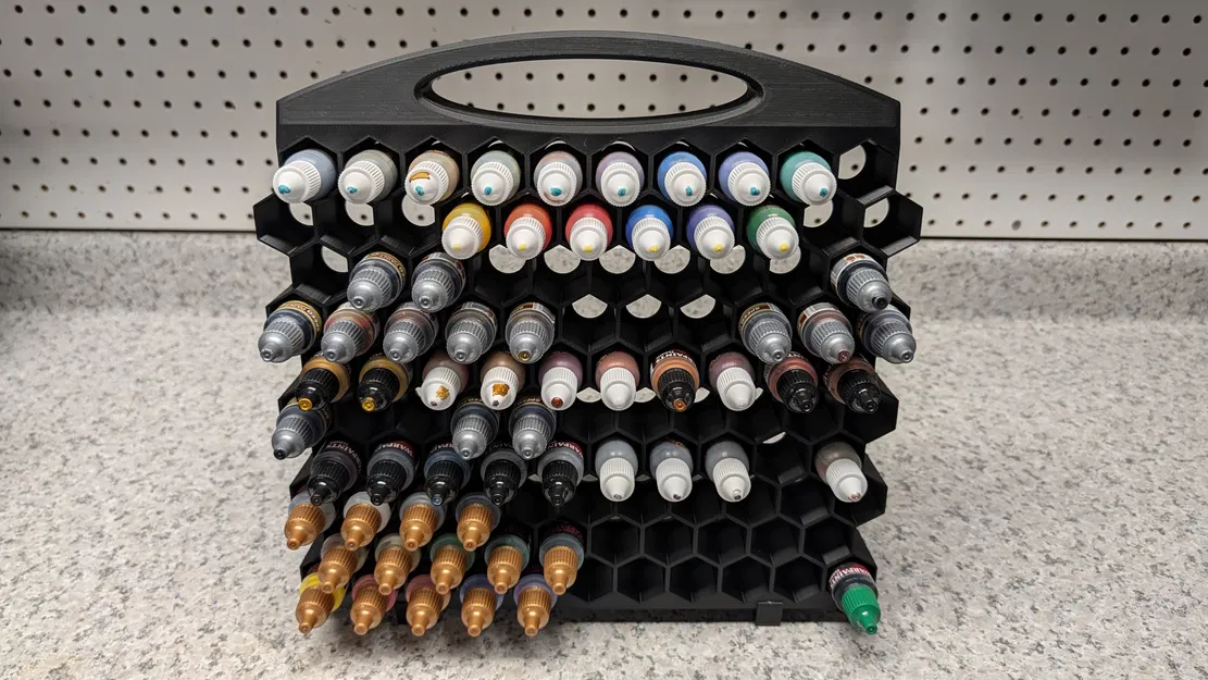 Kệ Lưu Trữ Sơn Lục Giác (Hexagonal Paint Storage) - Image 7