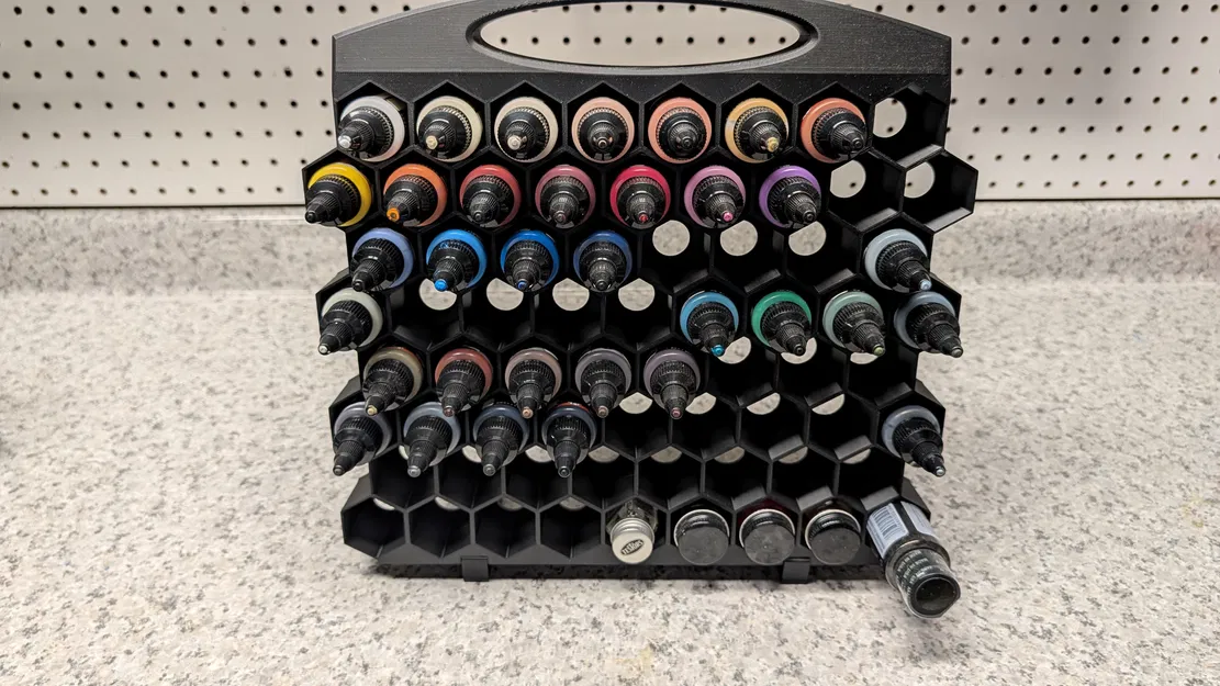 Kệ Lưu Trữ Sơn Lục Giác (Hexagonal Paint Storage) - Image 8