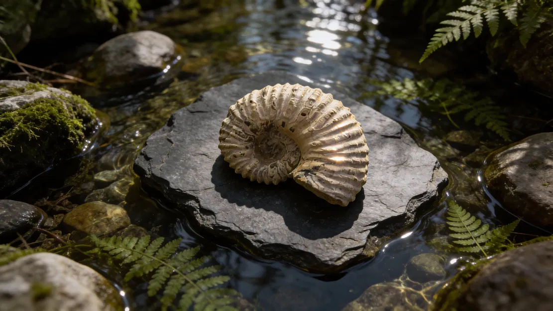 Bản scan hóa thạch Ammonite từ Madagascar - Image 1