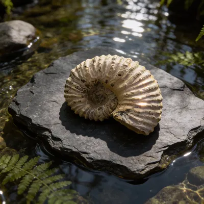 Bản scan hóa thạch Ammonite từ Madagascar