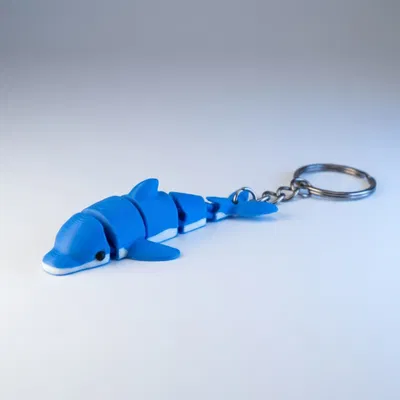 Móc khóa cá heo Flexi dễ thương