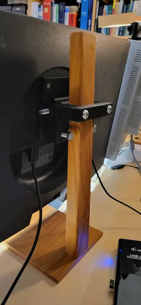 Giá đỡ màn hình Vesa 70x70 cho chân gỗ custom - Image 1