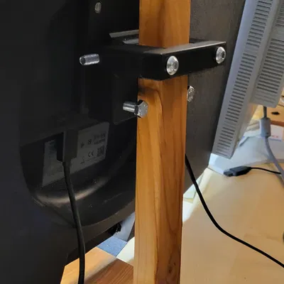 Giá đỡ màn hình Vesa 70x70 cho chân gỗ custom