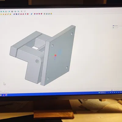 Giá đỡ màn hình Vesa 70x70 cho chân gỗ custom