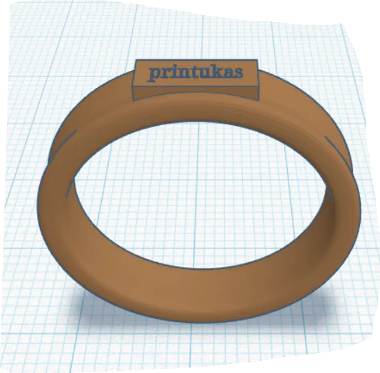 Nhẫn đơn giản quảng bá công ty printukas.lt - Image 1