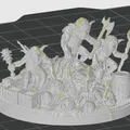 Goblin Gang DnD mini – Băng goblin trên đống kho báu (tile 2x2) - Thumbnail 3