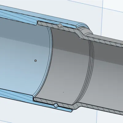 Khớp nối xoay 35mm cho ống hút Einhell (hệ Einhell 36mm, system9)