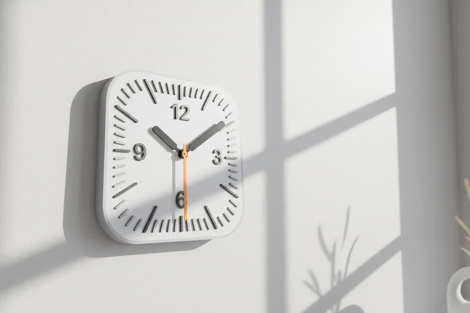 Vỏ Đồng Hồ Treo Tường Tối Giản Lấy Cảm Hứng Apple - Image 1