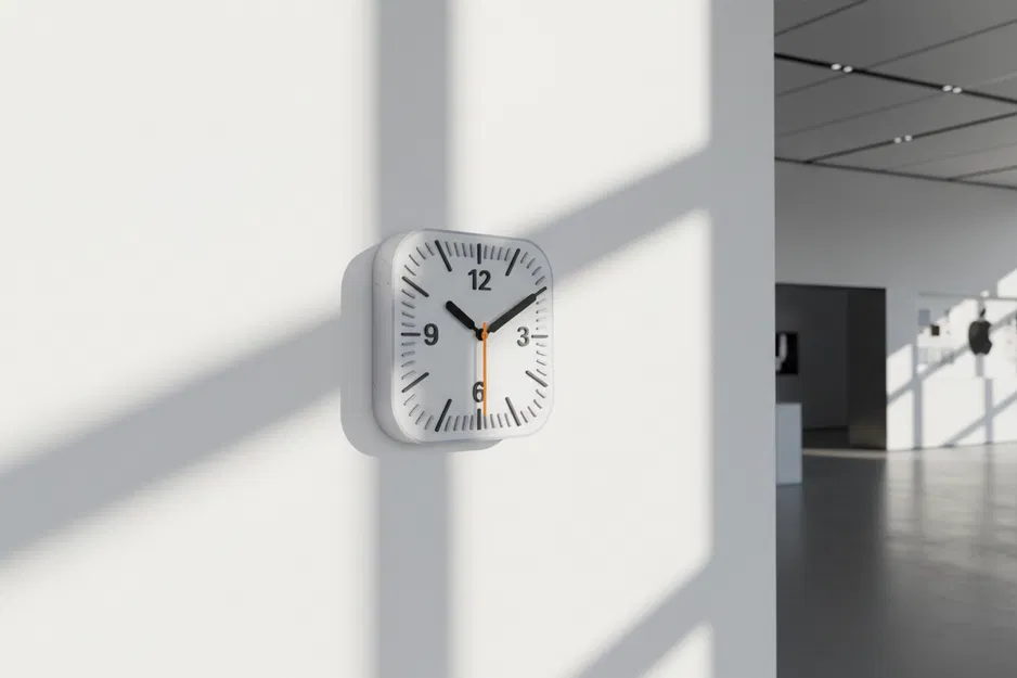 Vỏ Đồng Hồ Treo Tường Tối Giản Lấy Cảm Hứng Apple - Image 2