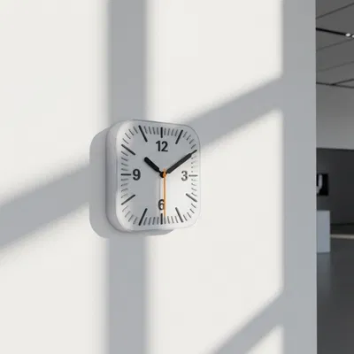 Vỏ Đồng Hồ Treo Tường Tối Giản Lấy Cảm Hứng Apple